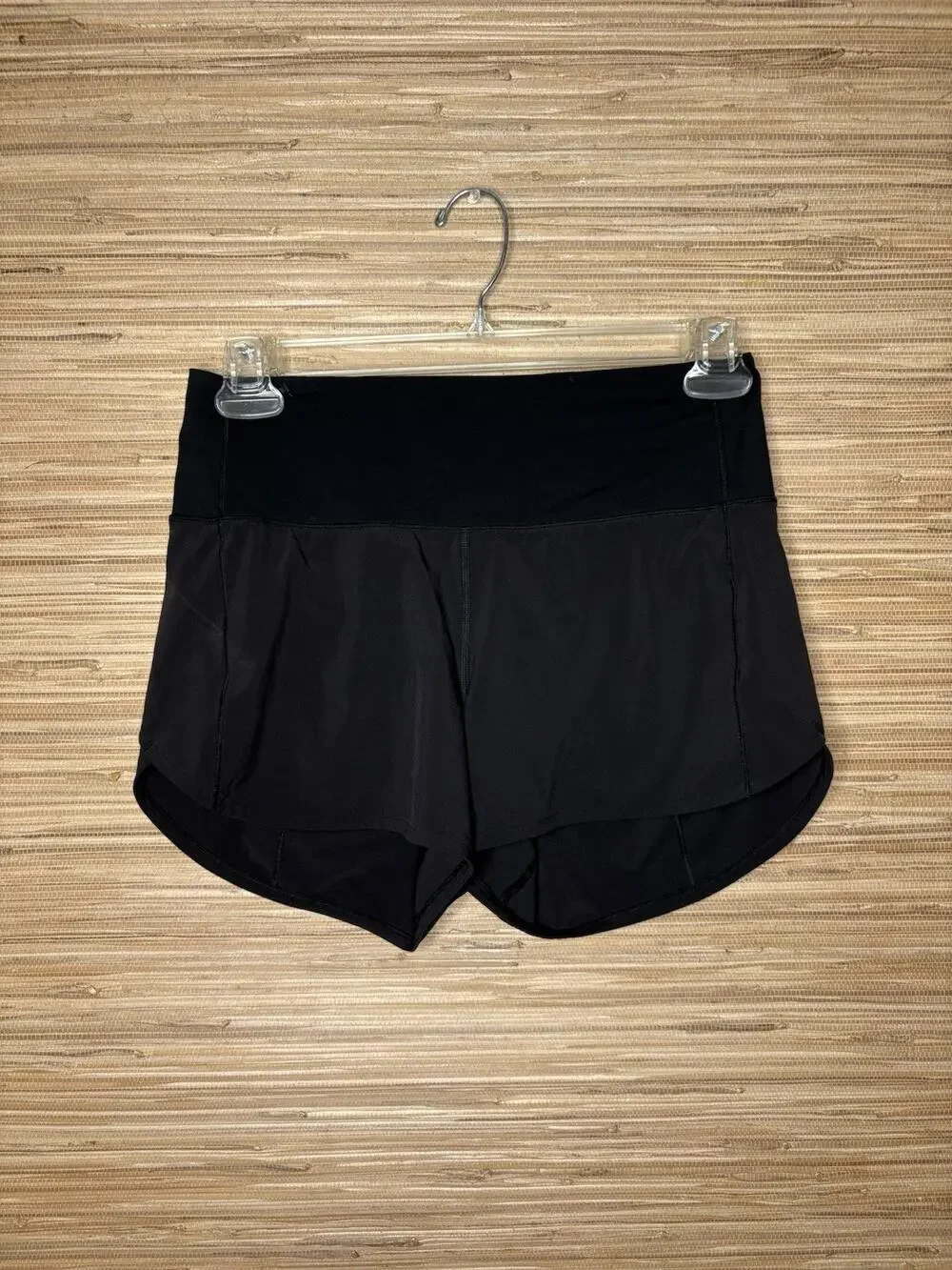 Lululemon Speed Up Lined Running Shorts Black 4” Inseam Sz 6 Tall
